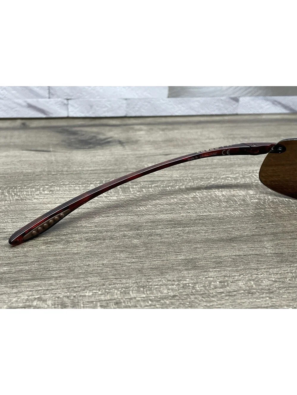 MAUI JIM KANAHA RX MJ-909-10 Japan Brown Wrap 61[]15-130 Sunglasses *FRAMES ONLY